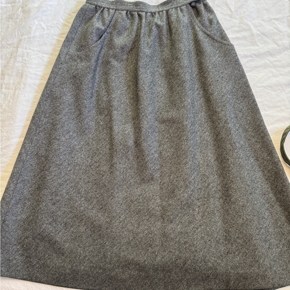 Vintage Elegant Gray Women's Skirt